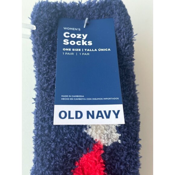 Lot of 2 Ankle and Short Crew Christmas Winter Cozy Socks A New Day/Old Navy - Picture 10 of 13